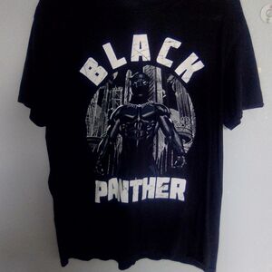 Black Panther Marvel Edgy Graphic Tee - Black